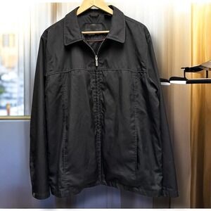 Bachrach Mens Black Full Zip Lightweight‎ Jacket Coat